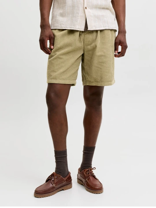 Zdjęcie produktu Jack & Jones Bermudy sztruksowe "Bill" w kolorze oliwkowym rozmiar: XL