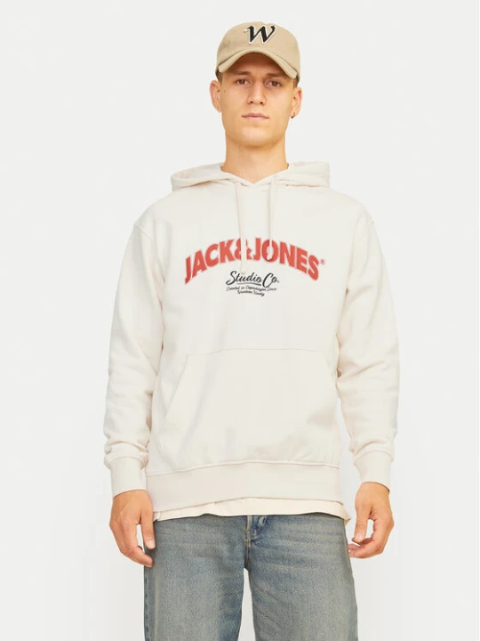 Zdjęcie produktu Jack & Jones Bluza Bronx 12262919 Écru Regular Fit Kremowy