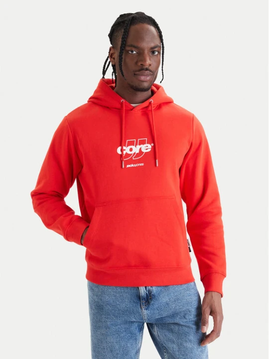 Zdjęcie produktu Jack & Jones Bluza Club 12290001 Czerwony Relaxed Fit