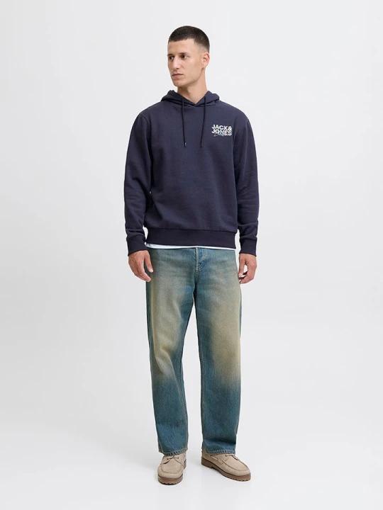 Zdjęcie produktu Jack & Jones Bluza "Geplas" w kolorze granatowym rozmiar: M