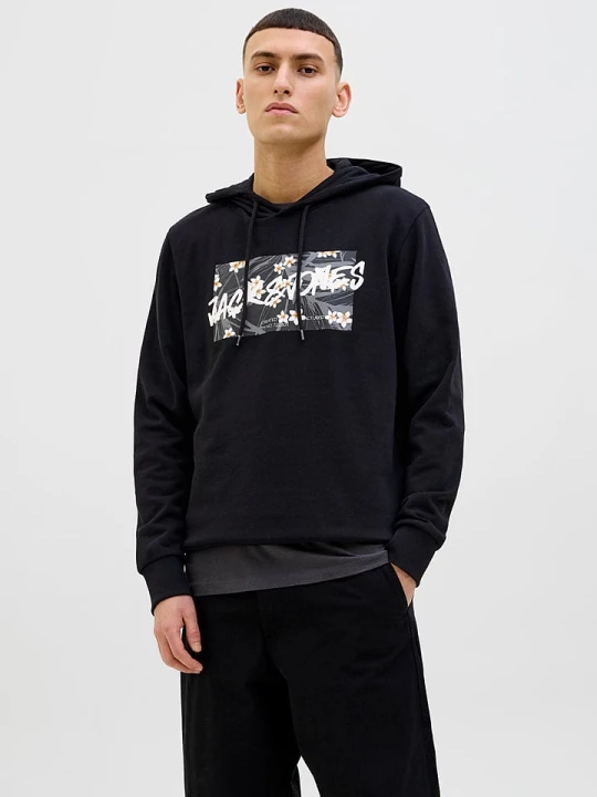 Zdjęcie produktu Jack & Jones Bluza "Hawaii" w kolorze czarnym rozmiar: XL