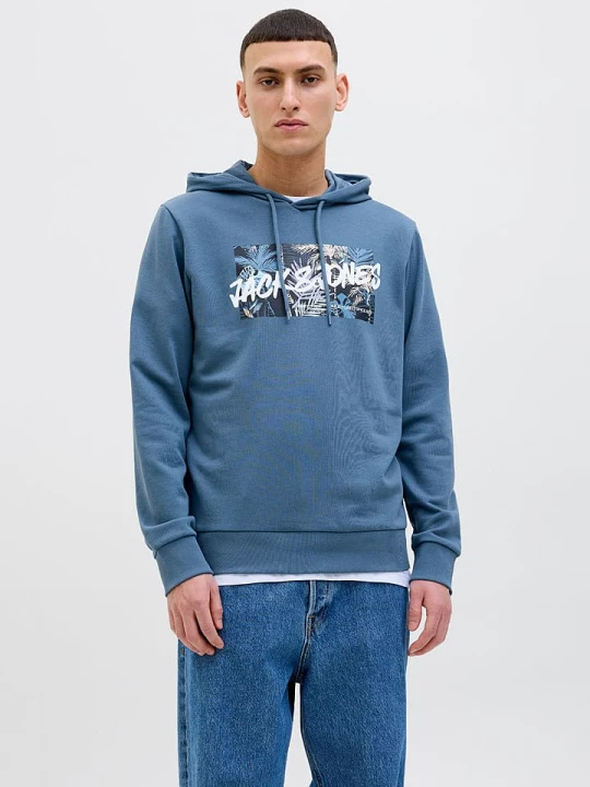 Zdjęcie produktu Jack & Jones Bluza "Hawaii" w kolorze niebieskim rozmiar: L