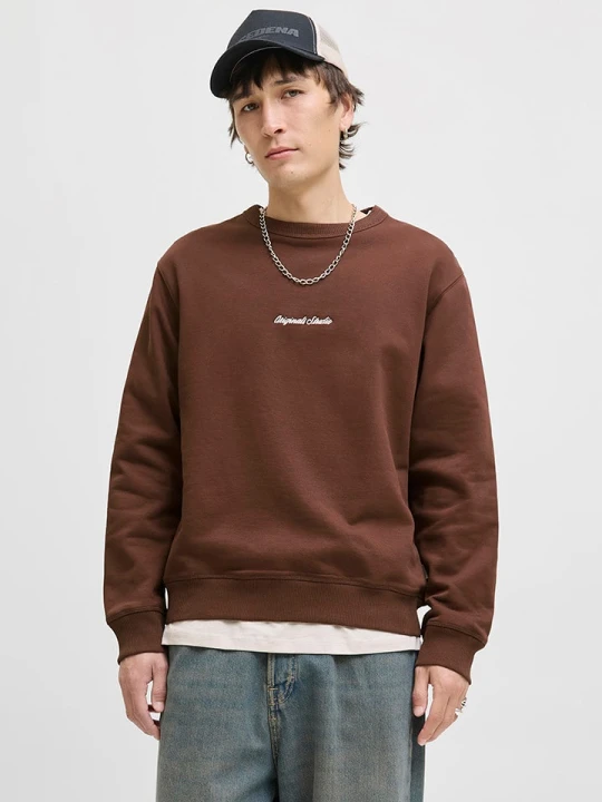 Zdjęcie produktu Jack & Jones Bluza "Jormorrebro" w kolorze brązowym rozmiar: M