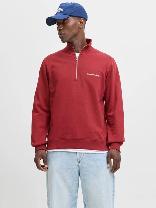 Zdjęcie produktu Jack & Jones Bluza "Jornorebro" w kolorze czerwonym rozmiar: M