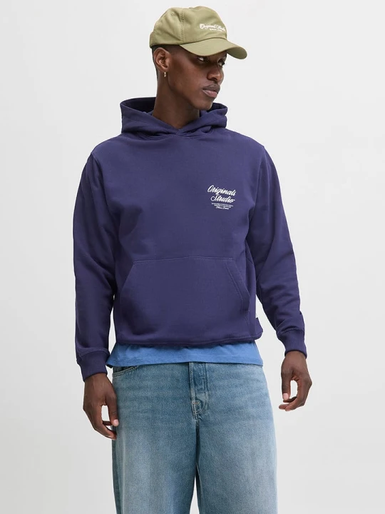 Zdjęcie produktu Jack & Jones Bluza "Jornorebro" w kolorze granatowym rozmiar: M