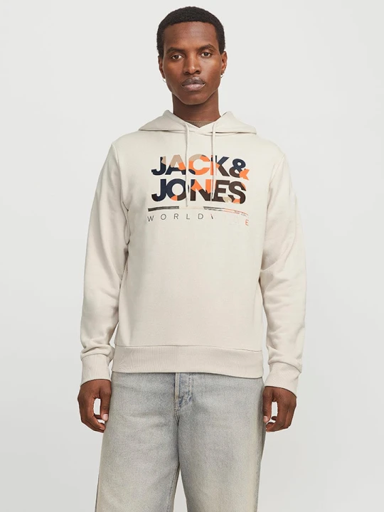 Zdjęcie produktu Jack & Jones Bluza "Luke" w kolorze kremowym rozmiar: XL