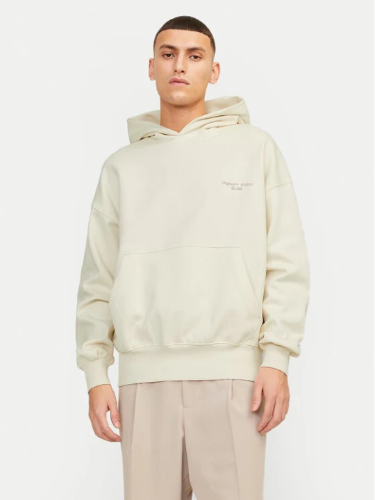 Zdjęcie produktu Jack & Jones Bluza Noho 12263036 Écru Oversize Kremowy