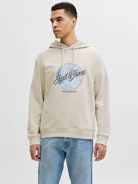 Zdjęcie produktu Jack & Jones Bluza "Onolulu" w kolorze beżowym rozmiar: XXL