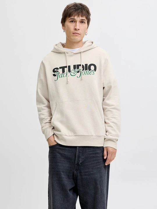 Zdjęcie produktu Jack & Jones Bluza w kolorze beżowym rozmiar: S