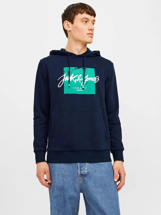 Zdjęcie produktu Jack & Jones Bluza "Whitley" w kolorze granatowym rozmiar: XL