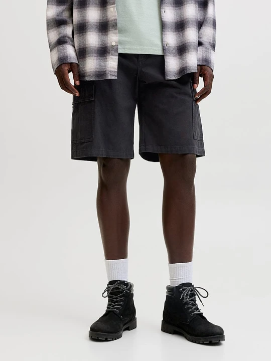 Zdjęcie produktu Jack & Jones Bojówki "Cole" w kolorze antracytowym rozmiar: L