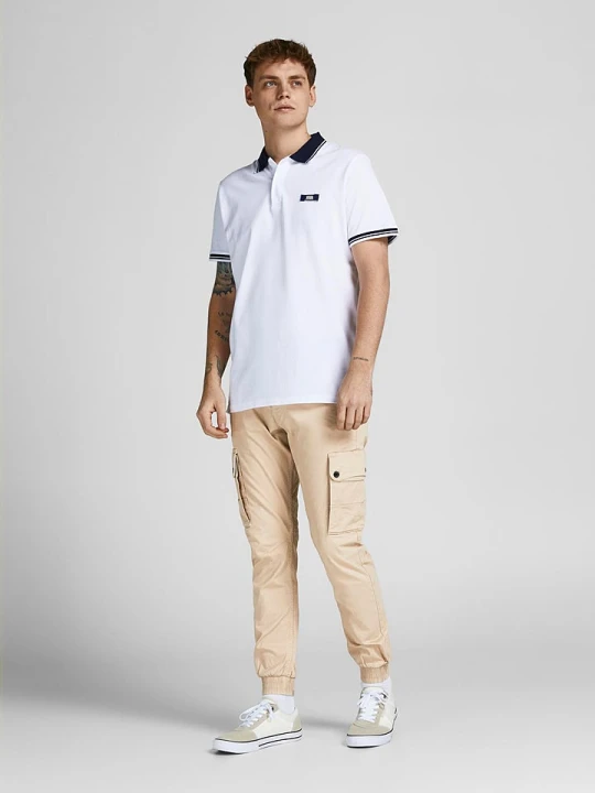 Zdjęcie produktu Jack & Jones Bojówki "Paul" w kolorze beżowym rozmiar: W31 / L32