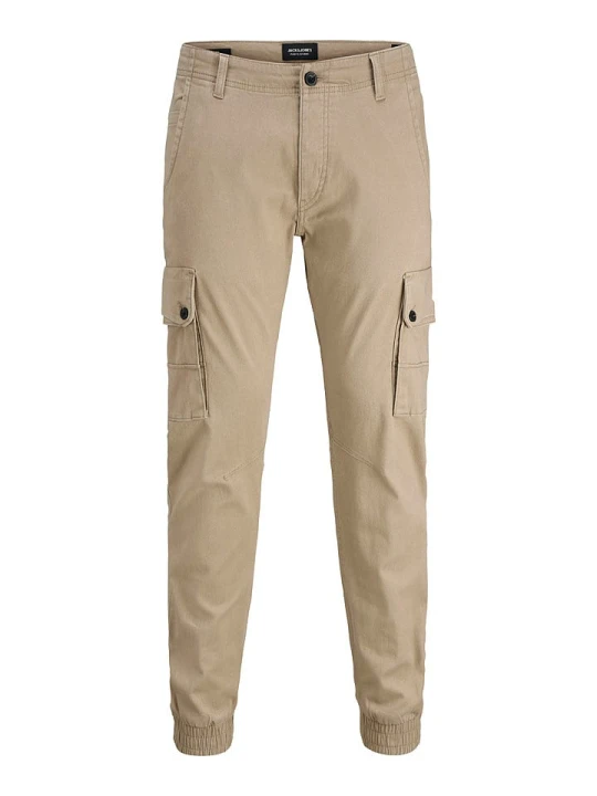 Zdjęcie produktu Jack & Jones Bojówki "Paul" w kolorze beżowym rozmiar: W34/L32