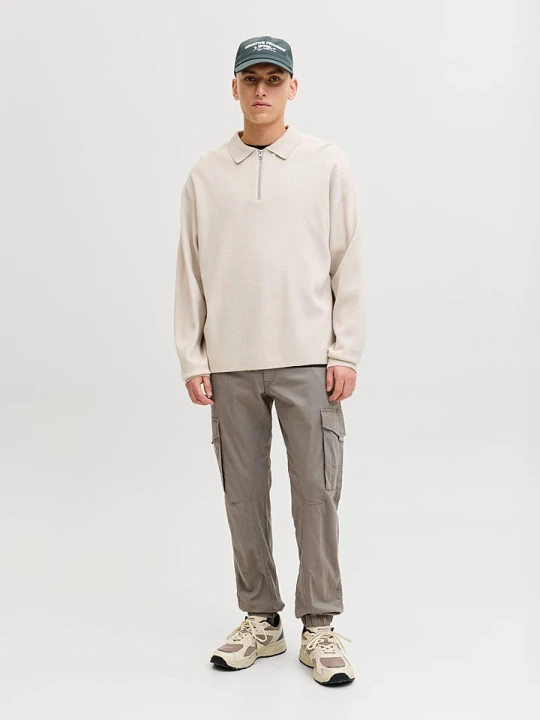 Zdjęcie produktu Jack & Jones Bojówki "Paul" w kolorze beżowym rozmiar: W36/L32