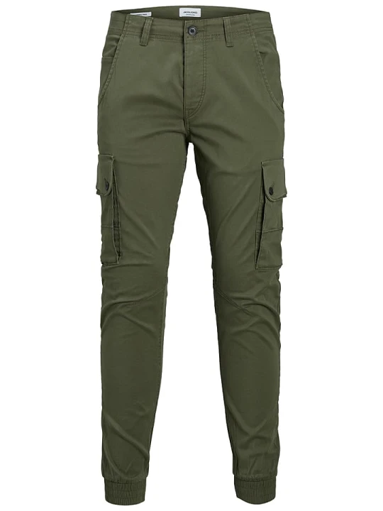 Zdjęcie produktu Jack & Jones Bojówki "Paul" w kolorze khaki rozmiar: W33 / L34