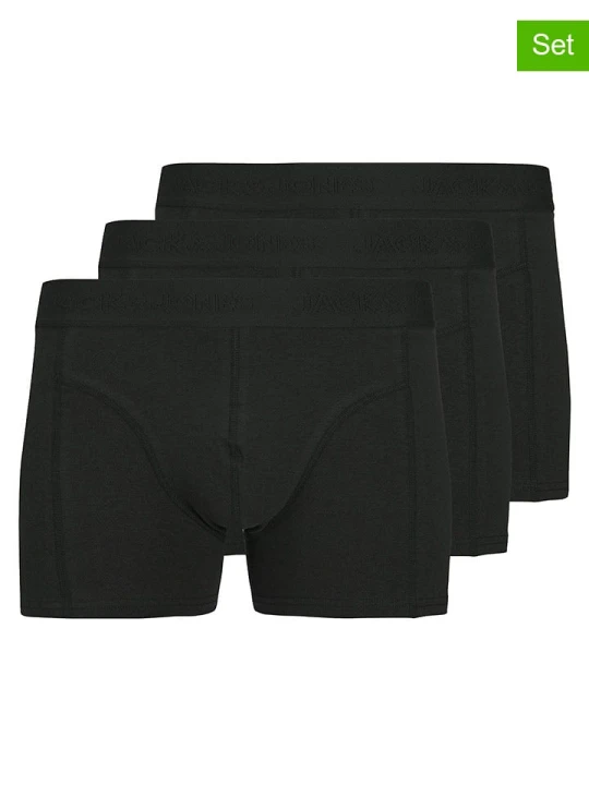 Zdjęcie produktu Jack & Jones Bokserki (3 pary) "Jacordinary" w kolorze czarnym rozmiar: L