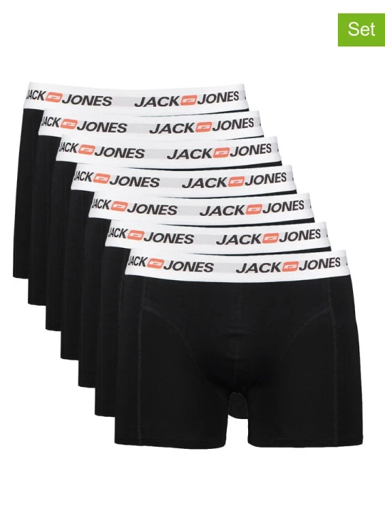 Zdjęcie produktu Jack & Jones Bokserki (7 par) w kolorze czarnym rozmiar: L