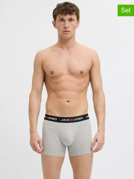 Zdjęcie produktu Jack & Jones Bokserki (7 par) w kolorze szarym rozmiar: XXL