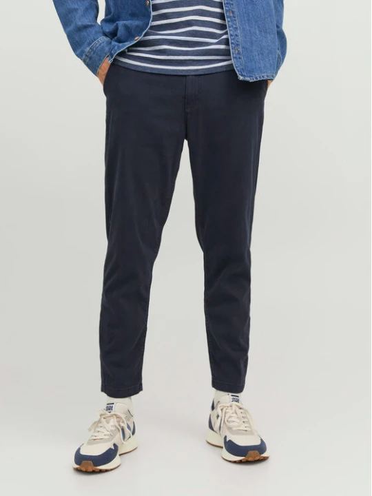 Zdjęcie produktu Jack & Jones Chinosy Harlow 12242188 Granatowy Tapered Fit