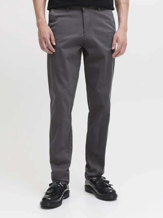 Zdjęcie produktu Jack & Jones Chinosy - JPSTMarco Bowie Mężczyźni Bawełna szary