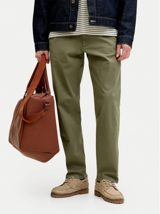 Zdjęcie produktu Jack & Jones Chinosy Kane 12268490 Zielony Regular Fit