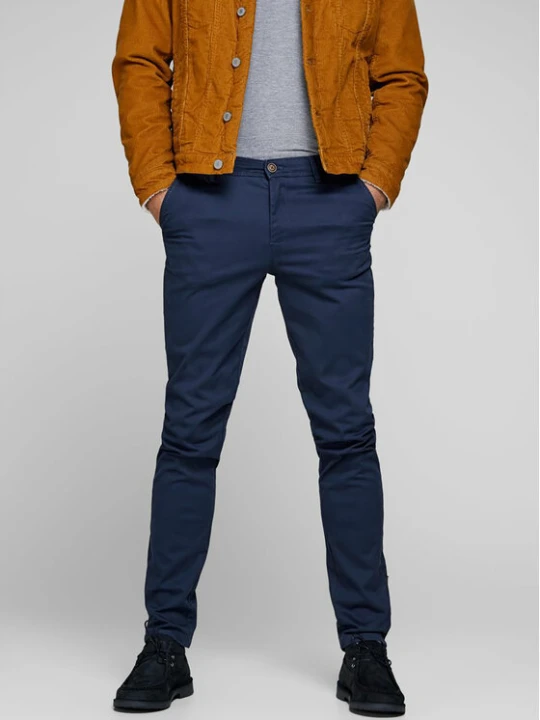 Zdjęcie produktu Jack & Jones Chinosy Marco 12150148 Granatowy Slim Fit