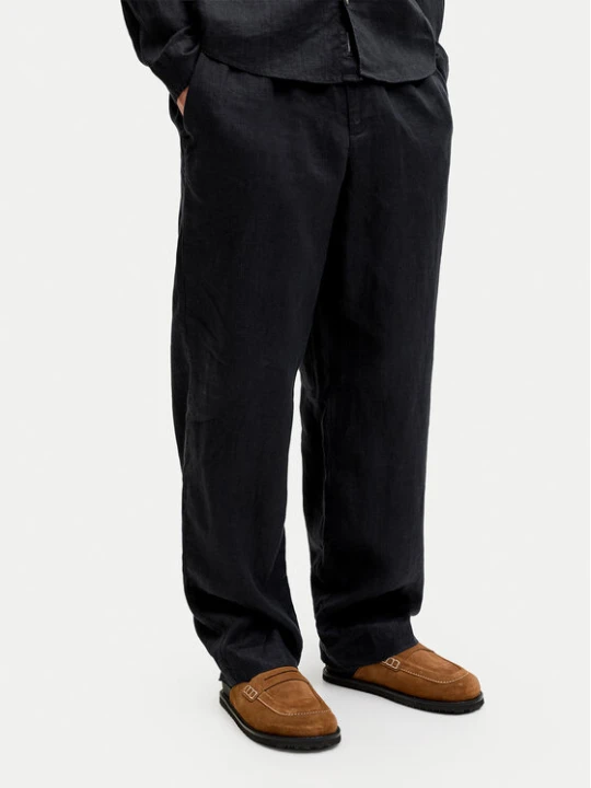 Zdjęcie produktu Jack & Jones Chinosy St. Karl 12253120 Czarny Loose Leg