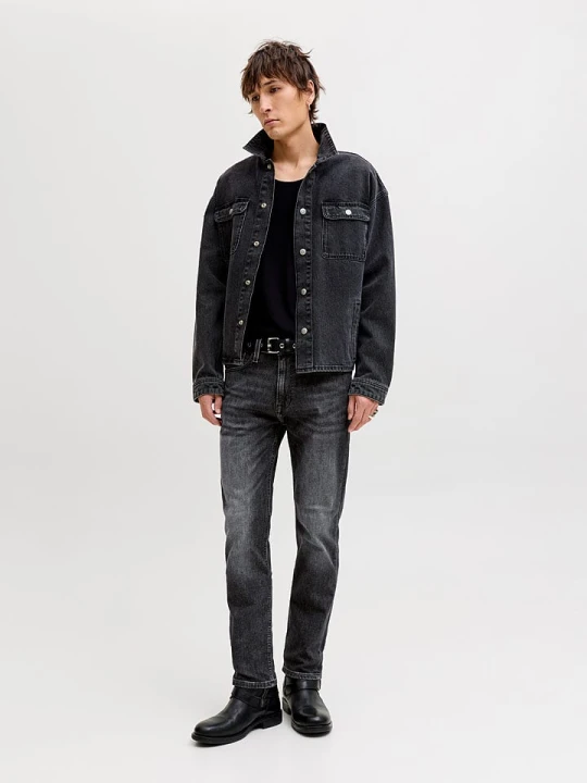 Zdjęcie produktu Jack & Jones Dżinsy "Clark" - Slim fit - w kolorze antracytowym rozmiar: W34 / L34