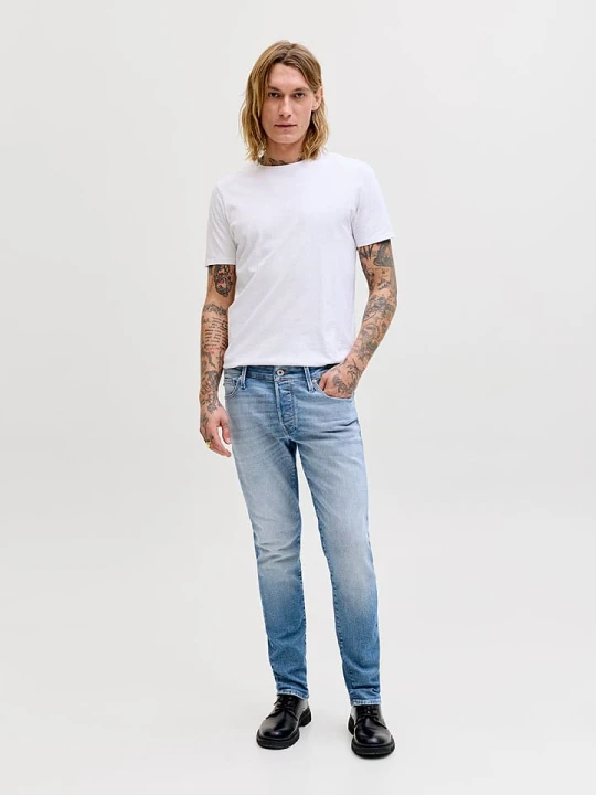 Zdjęcie produktu Jack & Jones Dżinsy "Glenn" - Skinny fit - w kolorze błękitnym rozmiar: W30 / L32