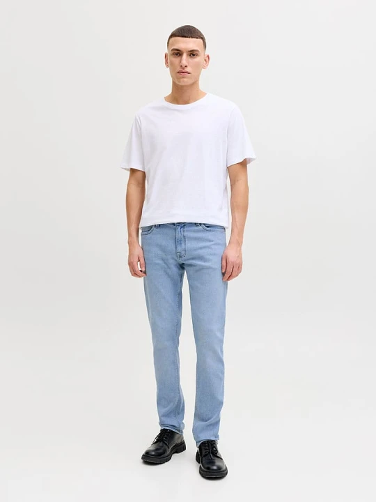 Zdjęcie produktu Jack & Jones Dżinsy "Glenn" - Slim fit - w kolorze błękitnym rozmiar: W28 / L32