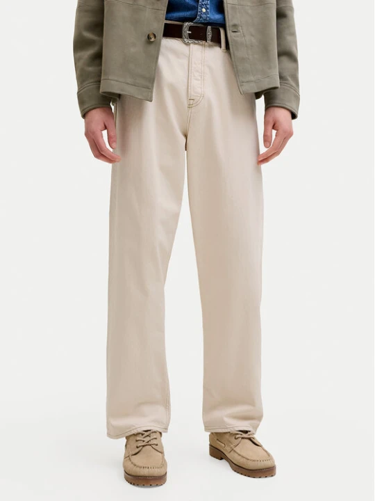 Zdjęcie produktu Jack & Jones Jeansy Alex 12295747 Kremowy Baggy Fit