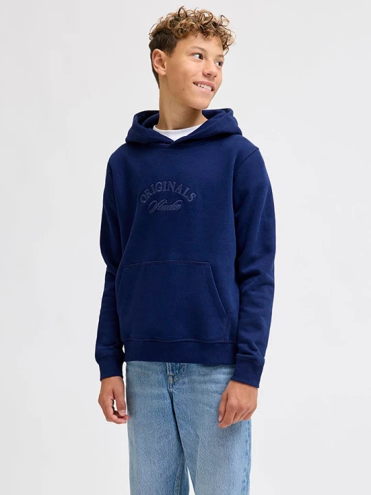 Zdjęcie produktu JACK & JONES Junior Bluza "Bleecker" w kolorze granatowym rozmiar: 152