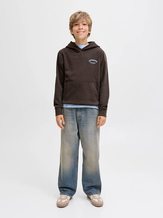 Zdjęcie produktu JACK & JONES Junior Bluza "Brandes" w kolorze brązowym rozmiar: 140