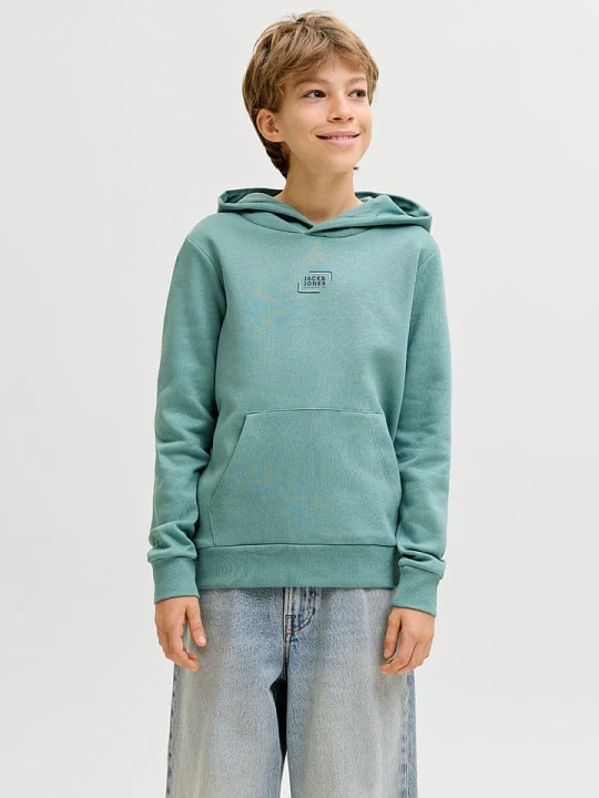 Zdjęcie produktu JACK & JONES Junior Bluza "Corp" w kolorze zielonym rozmiar: 140
