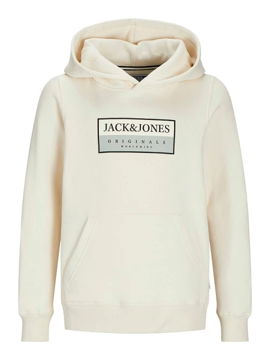 Zdjęcie produktu JACK & JONES Junior Bluza "Frederiksberg" w kolorze kremowym rozmiar: 140