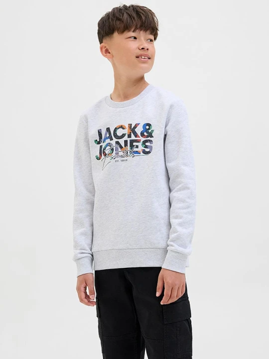 Zdjęcie produktu JACK & JONES Junior Bluza "Geplas" w kolorze szarym rozmiar: 164
