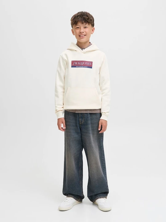Zdjęcie produktu JACK & JONES Junior Bluza "Inwood" w kolorze kremowym rozmiar: 164