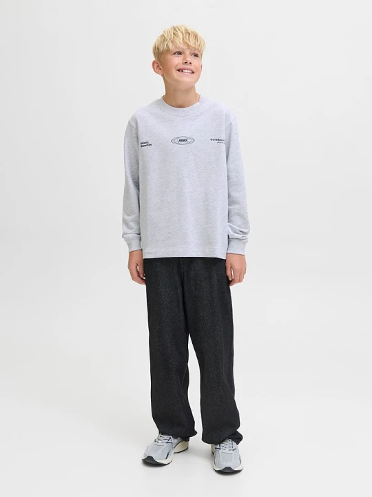 Zdjęcie produktu JACK & JONES Junior Bluza "Signal" w kolorze jasnoszarym rozmiar: 164