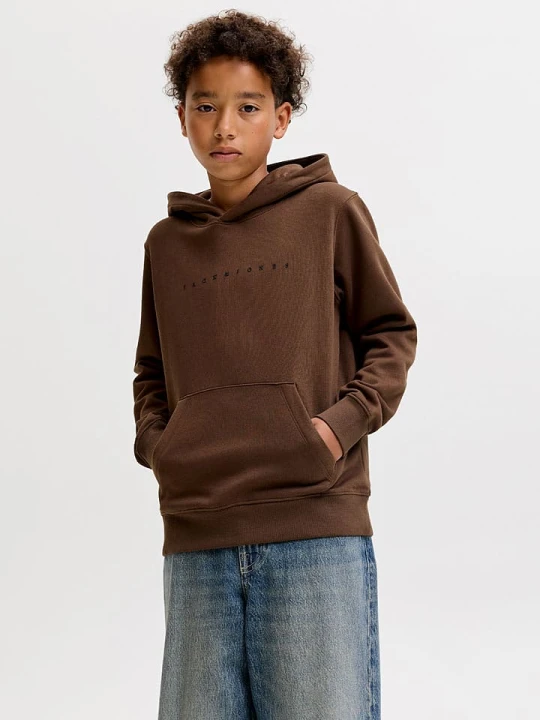 Zdjęcie produktu JACK & JONES Junior Bluza "Star" w kolorze brązowym rozmiar: 164