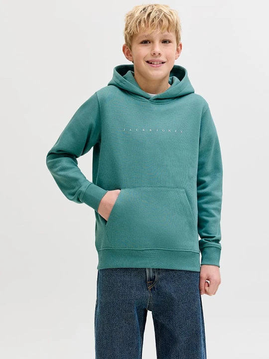 Zdjęcie produktu JACK & JONES Junior Bluza "Star" w kolorze zielonym rozmiar: 140