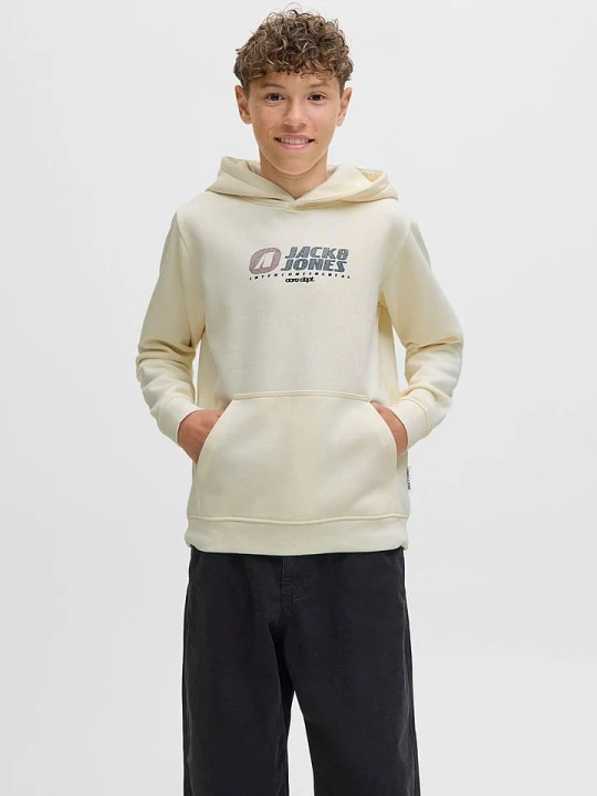 Zdjęcie produktu JACK & JONES Junior Bluza "Tier" w kolorze kremowym rozmiar: 128