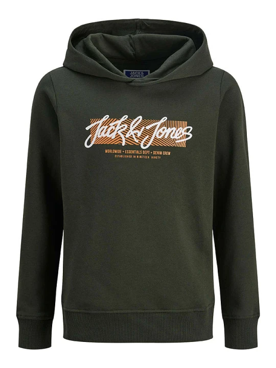 Zdjęcie produktu JACK & JONES Junior Bluza "Urban" w kolorze ciemnozielonym rozmiar: 128