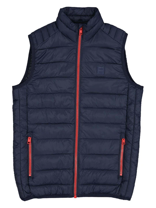 Zdjęcie produktu JACK & JONES Junior Kamizelka pikowana "Bradley" w kolorze granatowym rozmiar: 140
