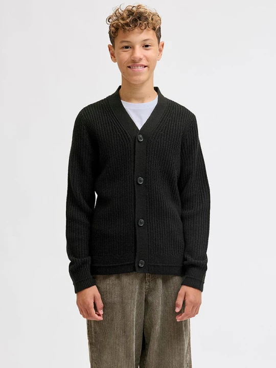 Zdjęcie produktu JACK & JONES Junior Kardigan "Connor" w kolorze czarnym rozmiar: 176