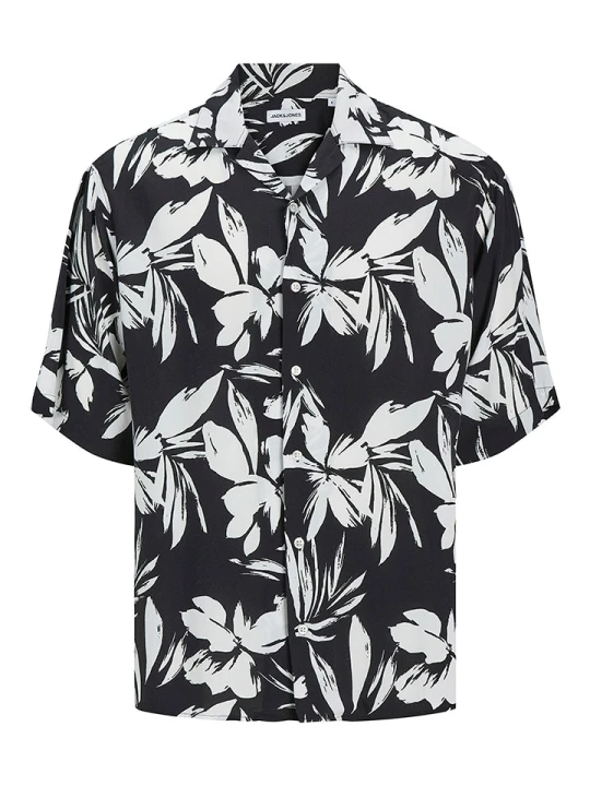 Zdjęcie produktu JACK & JONES Junior Koszula "Jeff" w kolorze czarno-białym rozmiar: 152