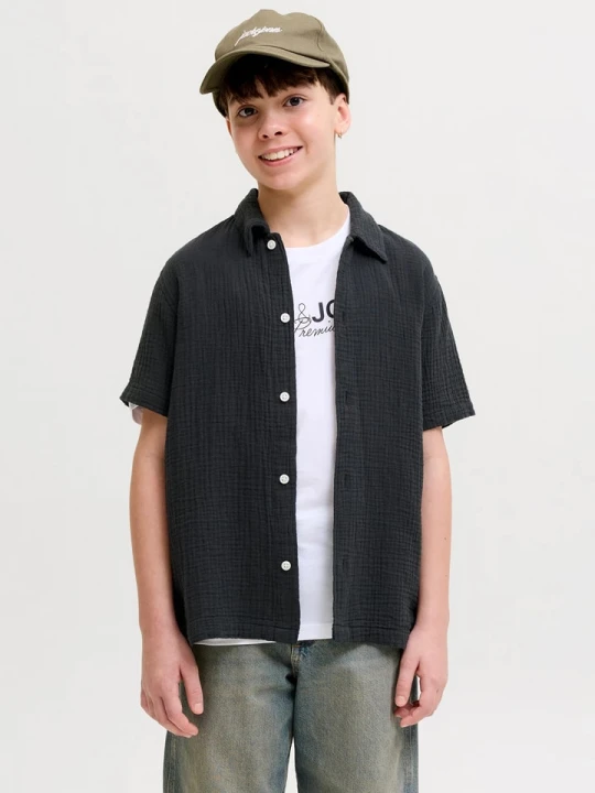 Zdjęcie produktu JACK & JONES Junior Koszula "Nantucket" w kolorze czarnym rozmiar: 140
