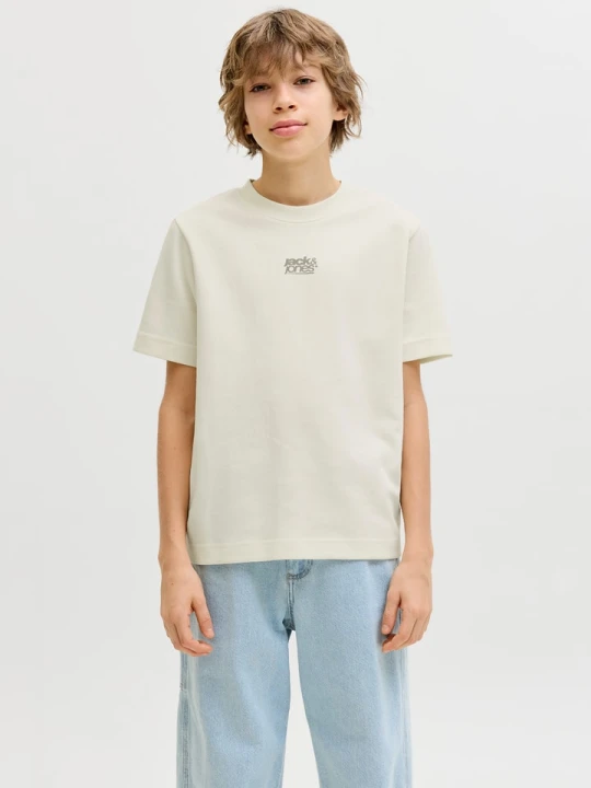 Zdjęcie produktu JACK & JONES Junior Koszulka "Breeze" w kolorze kremowym rozmiar: 164