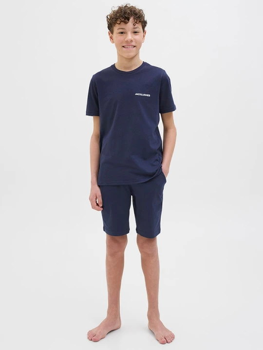 Zdjęcie produktu JACK & JONES Junior Koszulka "Everest" w kolorze granatowym rozmiar: 140
