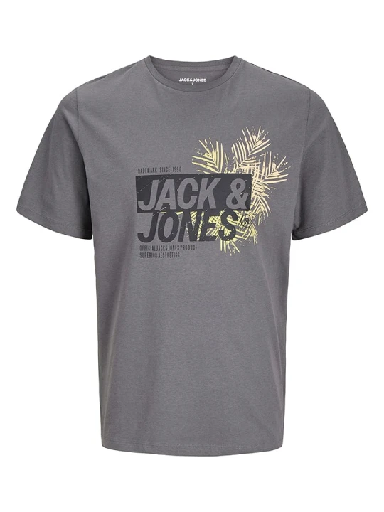 Zdjęcie produktu JACK & JONES Junior Koszulka "Jaxon" w kolorze szarym rozmiar: 140