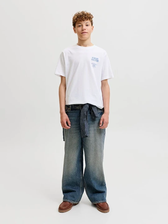 Zdjęcie produktu JACK & JONES Junior Koszulka "Photo" w kolorze białym rozmiar: 176
